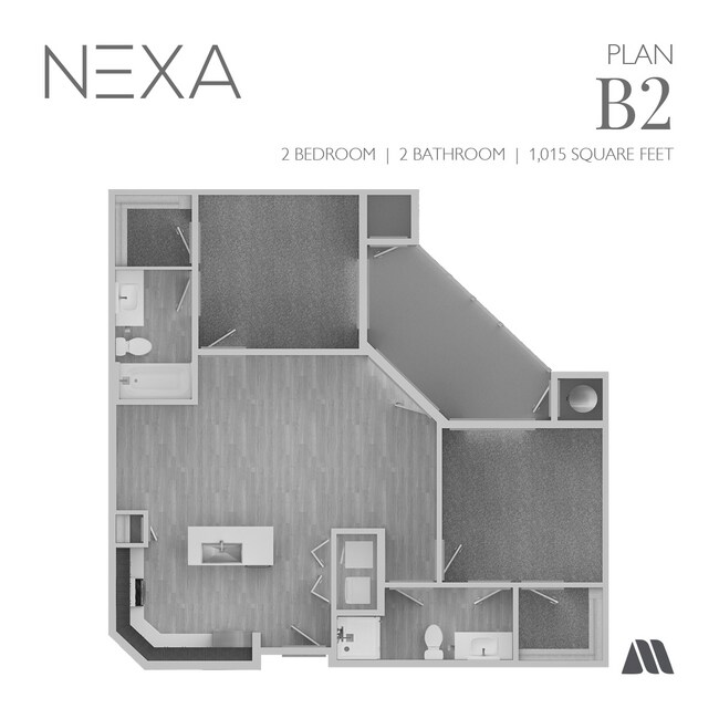 2 Bed/2 Bath 5048 floor plan